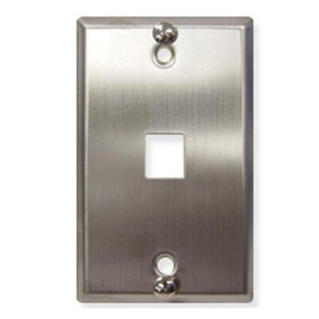 MAXPOWER Wall Plate Phone Flush 1Por - Stainless Steel MA557949